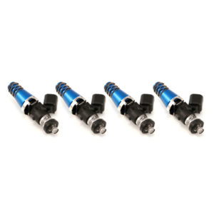 1700cc Injectors - 60mm Length - 11mm Blue Top - Denso Lower Cushion (Set of 4)